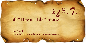 Ölbaum Tézeusz névjegykártya